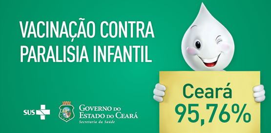 Ceará atinge meta de vacinação contra a paralisia infantil