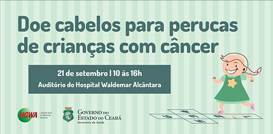 Hospital recebe doação de cabelos para perucas de crianças com câncer