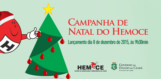 Papai Noel chega ao Hemoce nesta terça-feira, dia 8