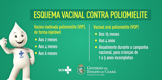 Oficina capacita para substituição de vacina antipólio