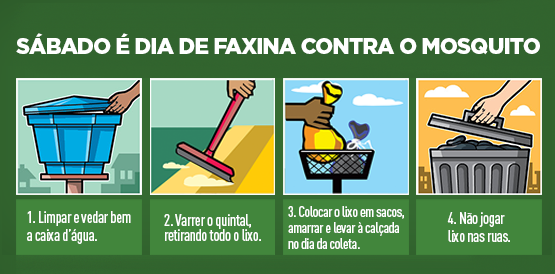 Elimine riscos de criação do mosquito na faxina do sábado