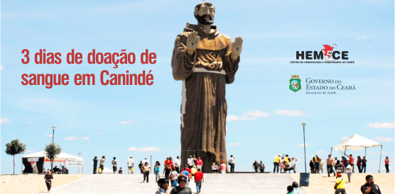 Hemoce recebe doações de sangue em Canindé até domingo, 6