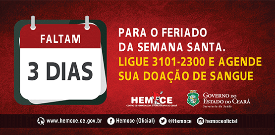 Hemoce vai até aos doadores. Doe sangue.