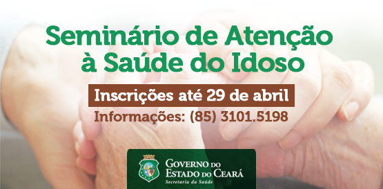 Saúde abre inscrições para seminário de atenção ao idoso