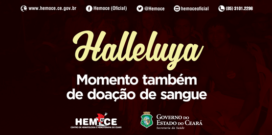 Hemoce recebe 125 doações na abertura do Halleluya. Meta é 900