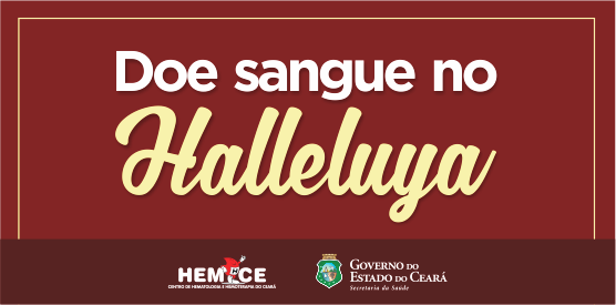 Hemoce espera 900 doações de sangue no Halleluya