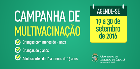 Campanha atualizará vacinação de crianças e adolescentes