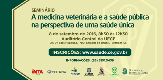 Abertas inscrições para seminário de medicina veterinária e saúde pública