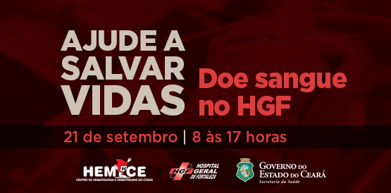 HGF realiza campanha de doação de sangue nesta quarta-feira, dia 21