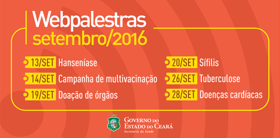 Telessaúde divulga calendário de webpalestras em setembro