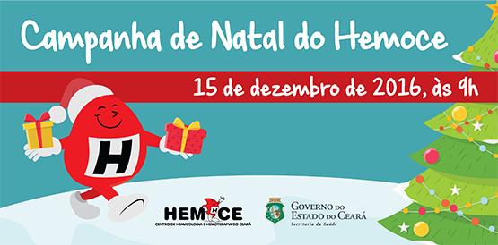 Hemoce lança campanha de Natal para doação de sangue