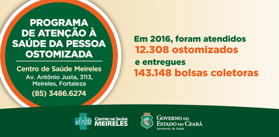 Serviço de ostomizados do Centro de Saúde Meireles tem mais de 12 mil atendimentos