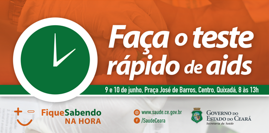Quixadá recebe ação de teste rápido de aids nesta sexta e sábado