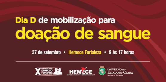 Hemoce e Evangelizar é Preciso mobilizam população para doar sangue