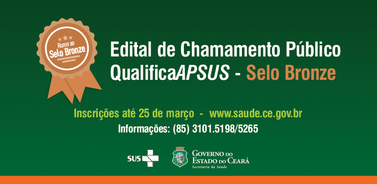 Selo Bronze: QualificaAPSUS abre inscrições para municípios