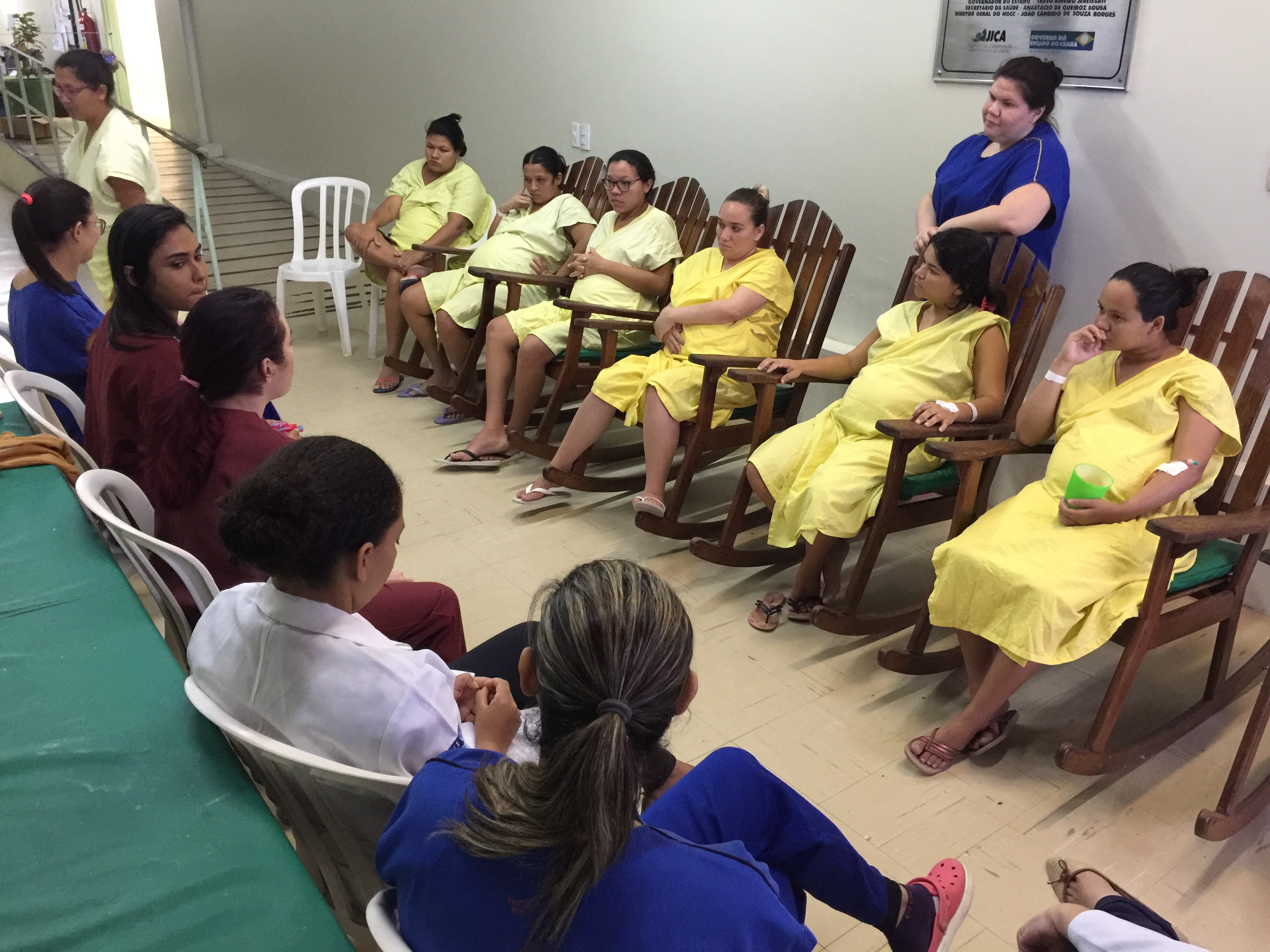 Roda de conversa com gestantes esclarece sobre gestação no HGCC