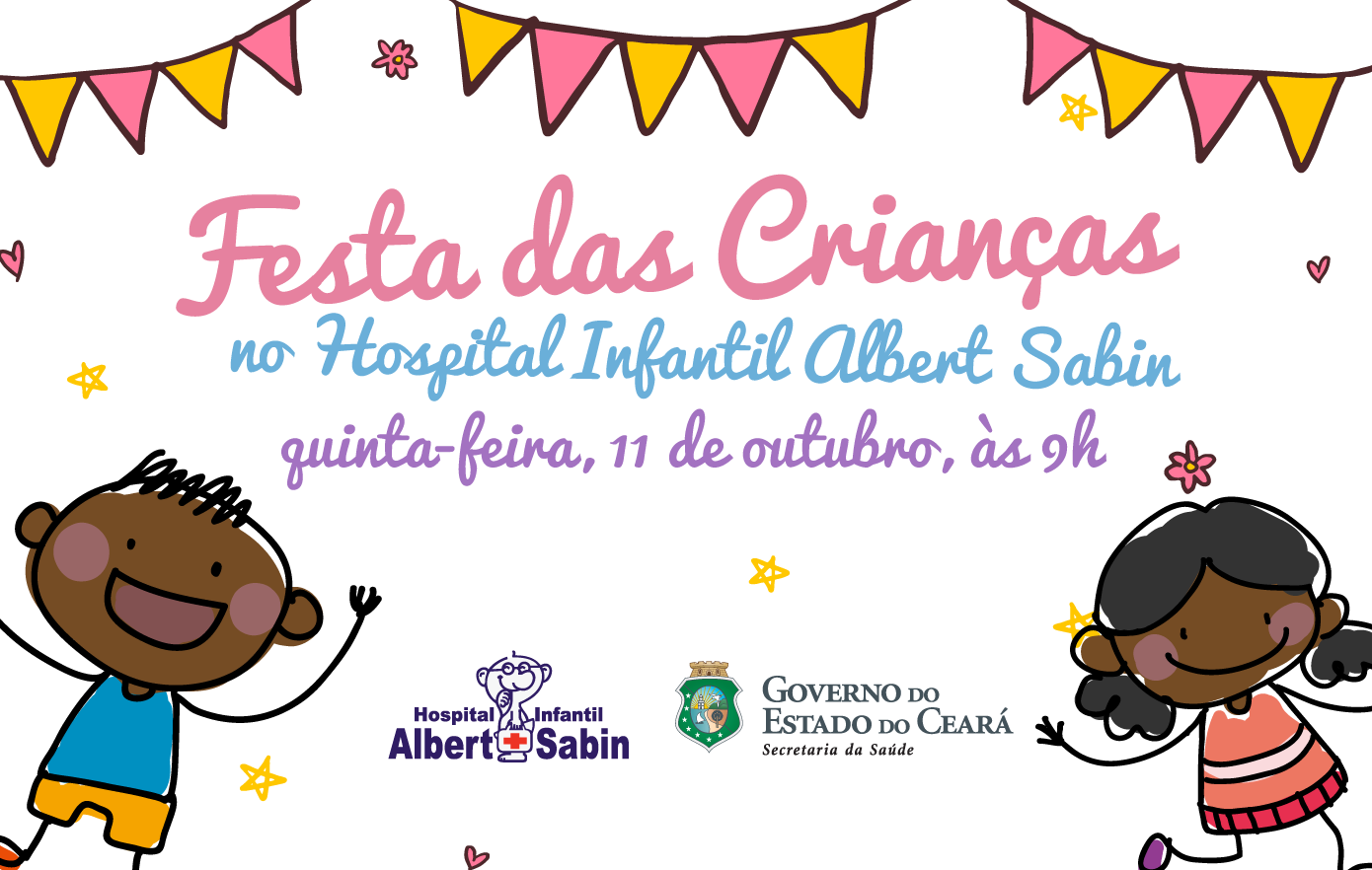 Hospital Albert Sabin comemora Dia das Crianças com pacientes