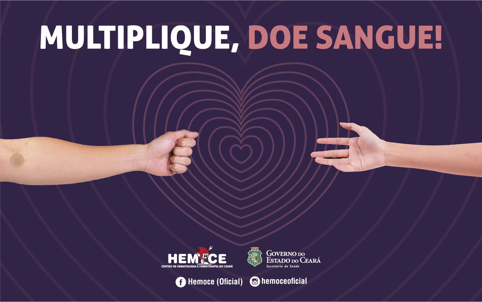 Hemoce lança nova campanha de doação de sangue nesta terça, dia 6