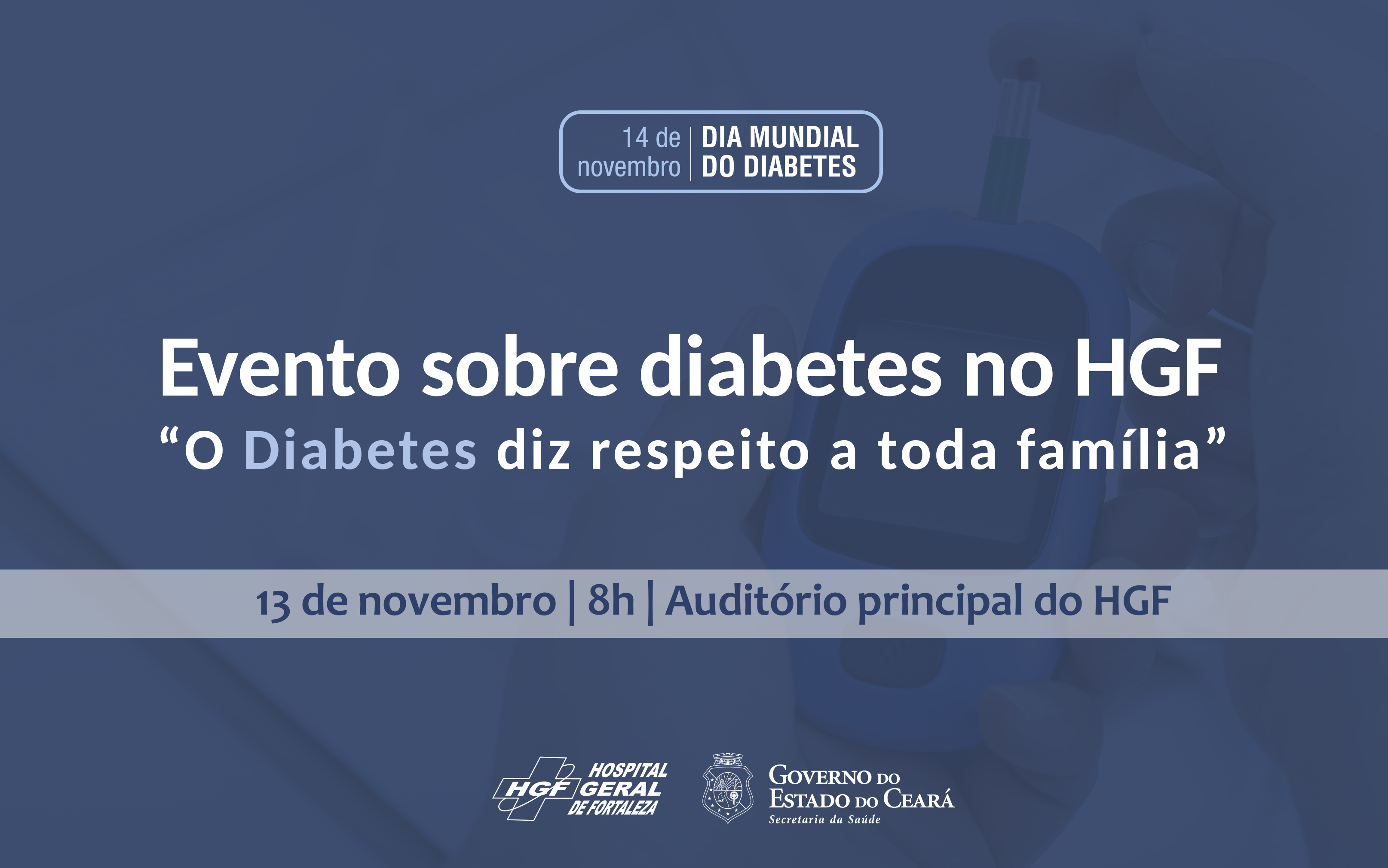 Pacientes participam de ação educativa sobre diabetes no dia 13