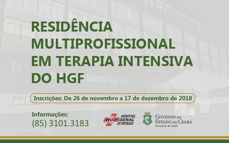 Inscrições abertas para Residência Multiprofissional em Terapia Intensiva