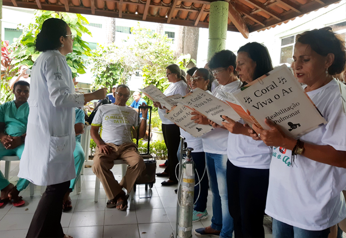 Coral Viva o Ar ajuda reabilitação de pacientes com doenças pulmonares