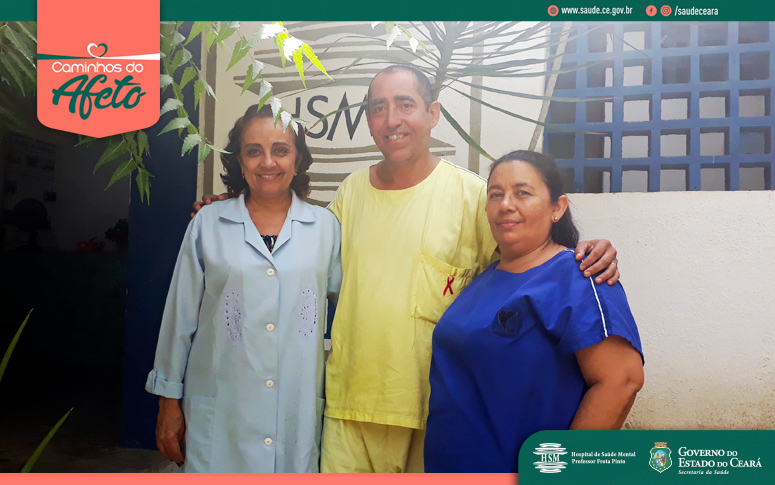 Paciente do Hospital de Saúde Mental resgata saúde e convívio familiar
