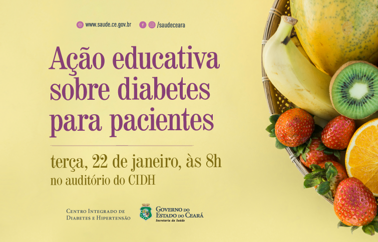 Sessão educativa sobre diabetes para pacientes