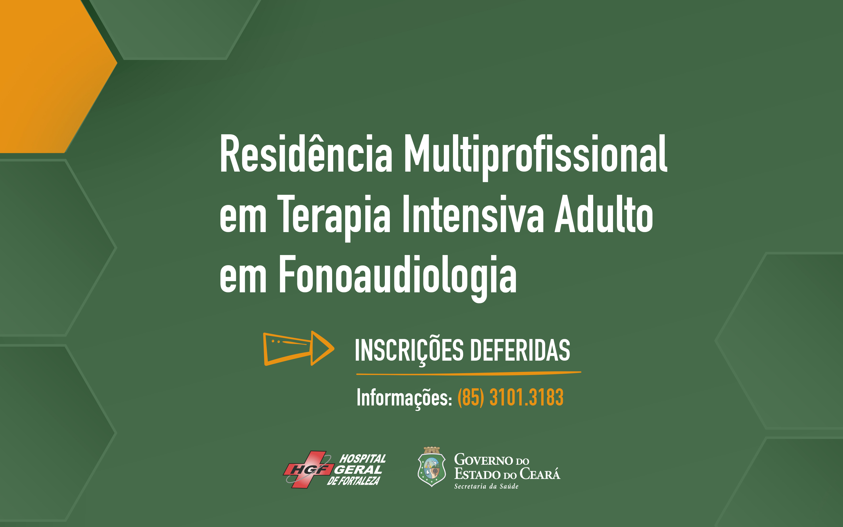 Inscrições confirmadas da Residência Multiprofissional em Fonoaudiologia
