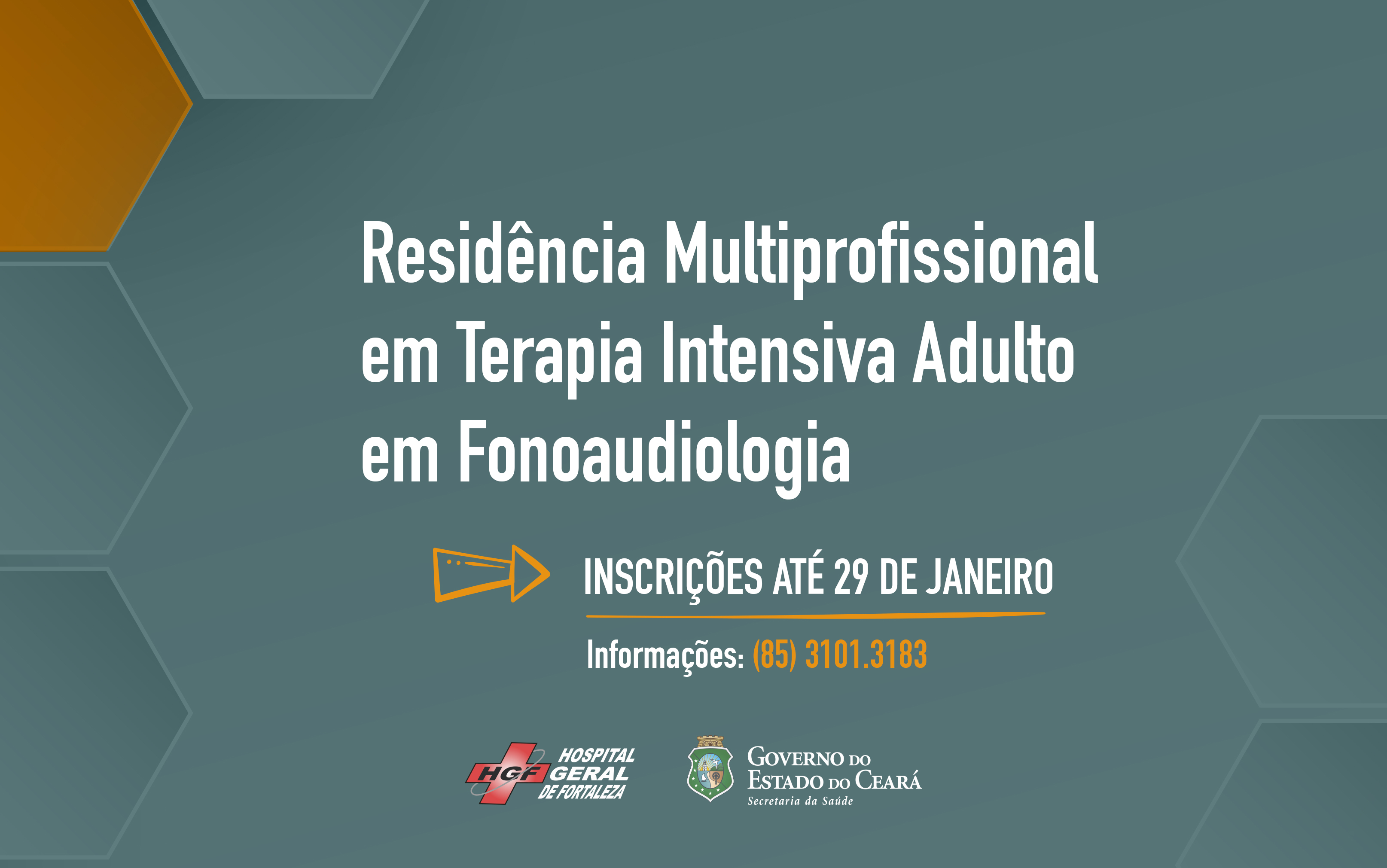 HGF inscreve para residência em Terapia Intensiva Adulto em Fonoaudiologia