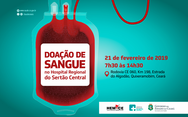 HRSC realiza campanha de doação de sangue nesta quinta (21)