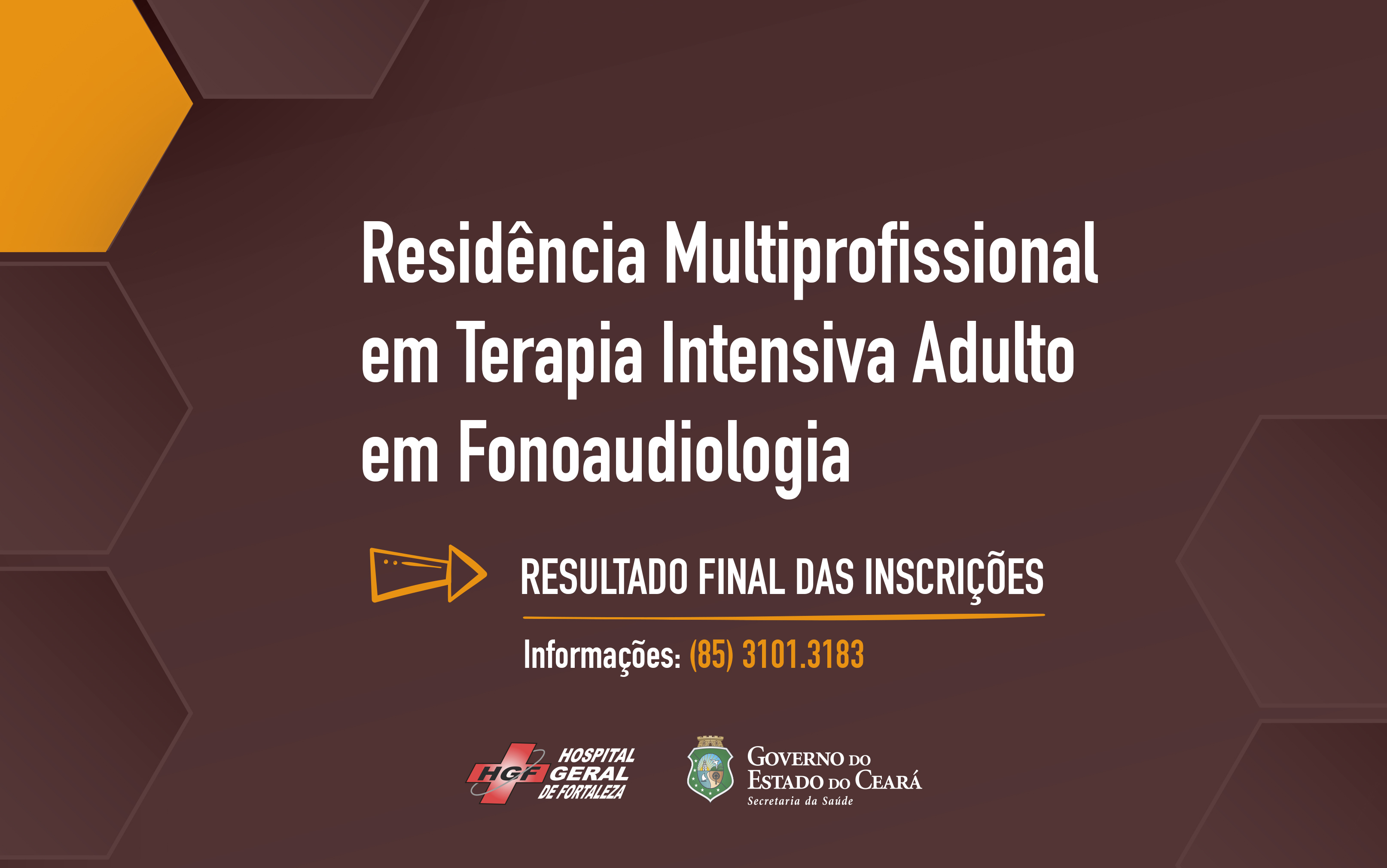 HGF divulga relação final dos inscritos para Residência de Fonoaudiologia