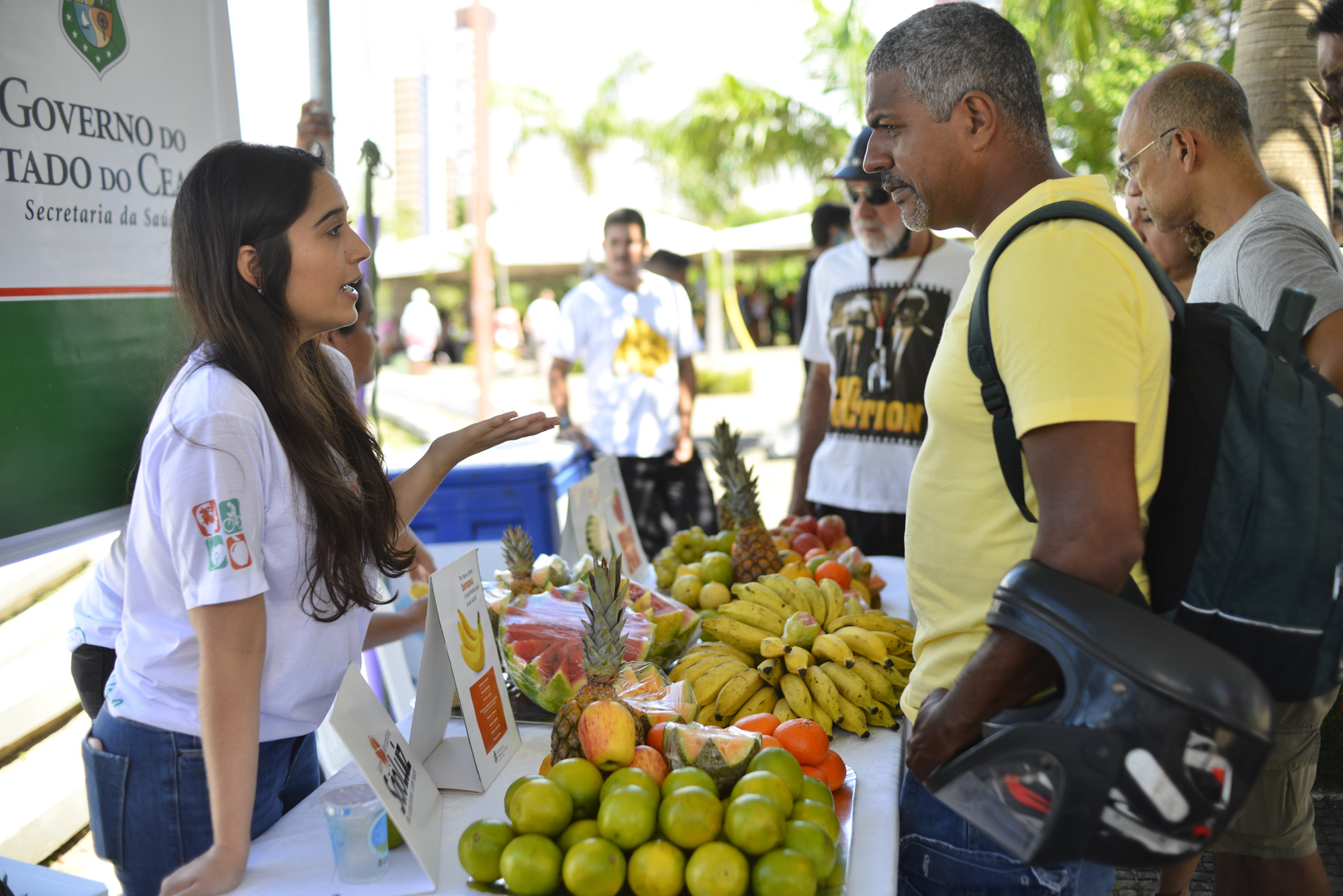 População recebe orientações sobre saúde no Parque do Cocó
