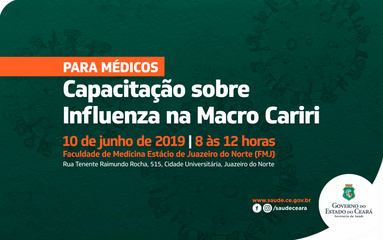 Médicos do Cariri são capacitados sobre Influenza na segunda, 10