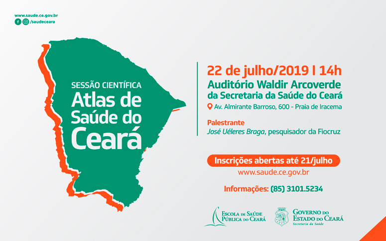 Pesquisador da Fiocruz apresenta Atlas de Saúde do Ceará