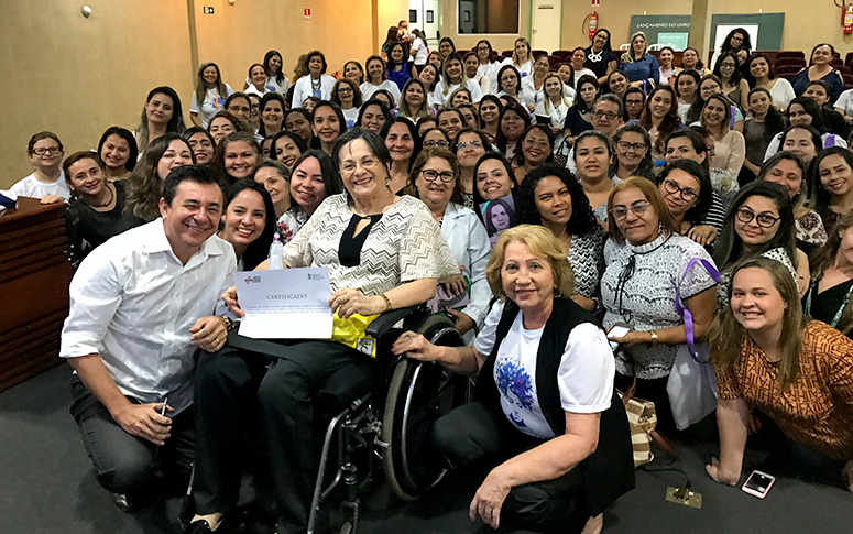 HGF debate violência contra a mulher com participação de Maria da Penha