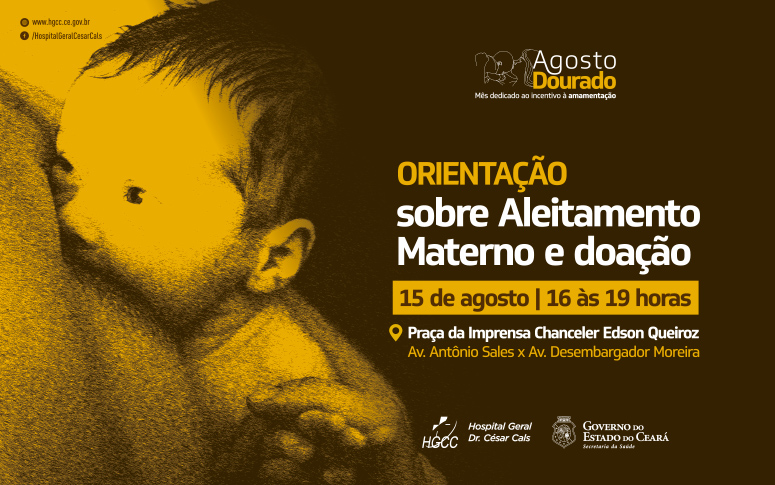 Banco de Leite do HGCC participa de sensibilização na Praça
