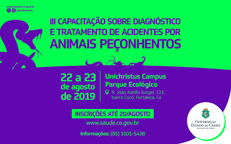 Sesa inscreve para capacitação em acidentes por animais peçonhentos