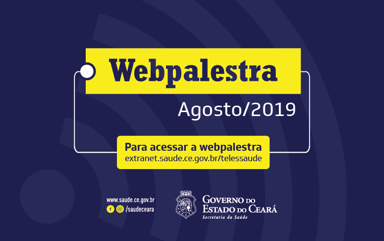 Em agosto, ciclo de palestras do Telessaúde segue até dia 27