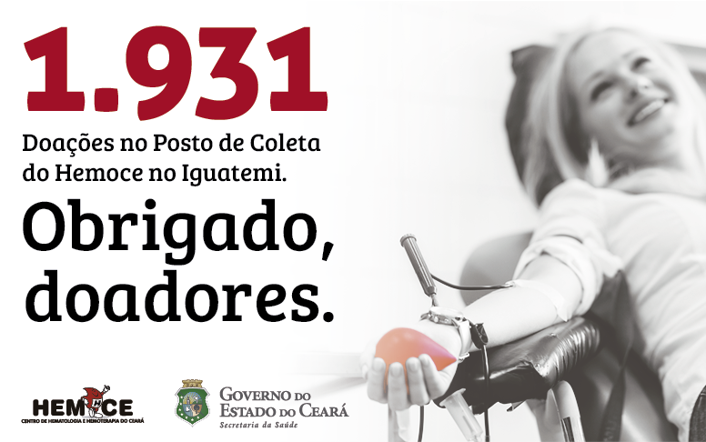 Posto de coleta obtém 91,94% de bolsas de sangue a mais