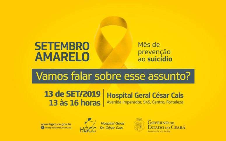 HGCC promove ação alusiva ao Setembro Amarelo