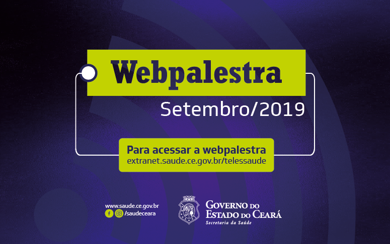 Telessaúde divulga programação de webpalestras do mês