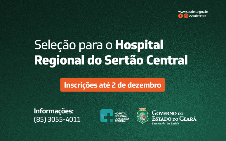 HRSC abre processo seletivo para cadastro de reserva