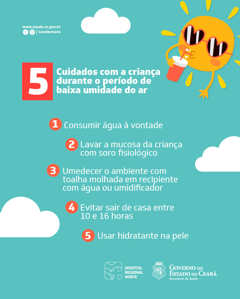 Cuidados simples com as crianças durante o período de altas temperaturas