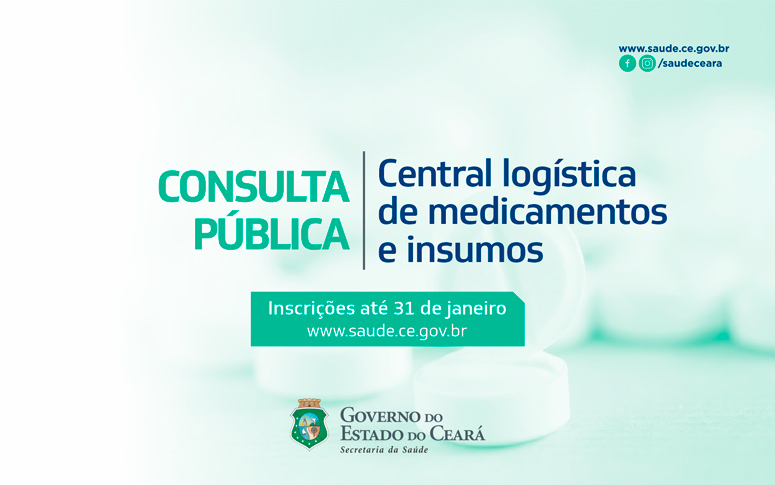 Secretaria da Saúde abre consulta pública para central de logística de medicamentos