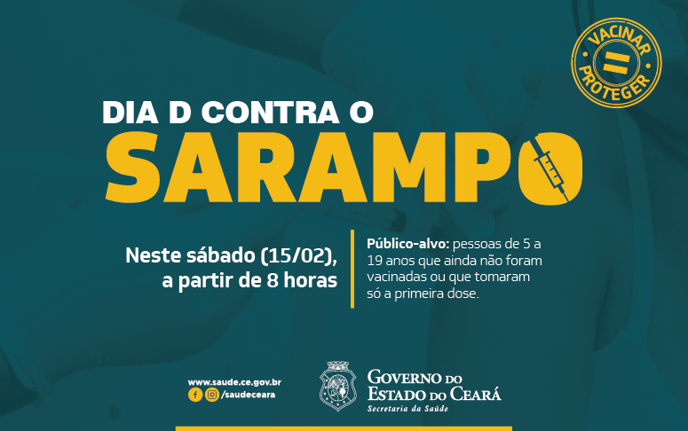 Pessoas de cinco a 19 anos são público-alvo da campanha
