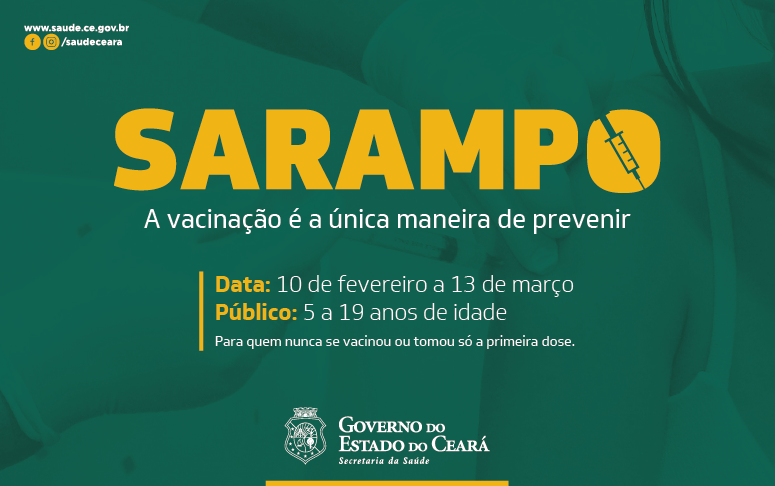 Nova Campanha de Vacinação Contra o Sarampo é direcionada a crianças e jovens