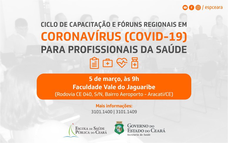 Sesa e ESP iniciam capacitações regionais sobre Covid-19 nesta quinta-feira, 5