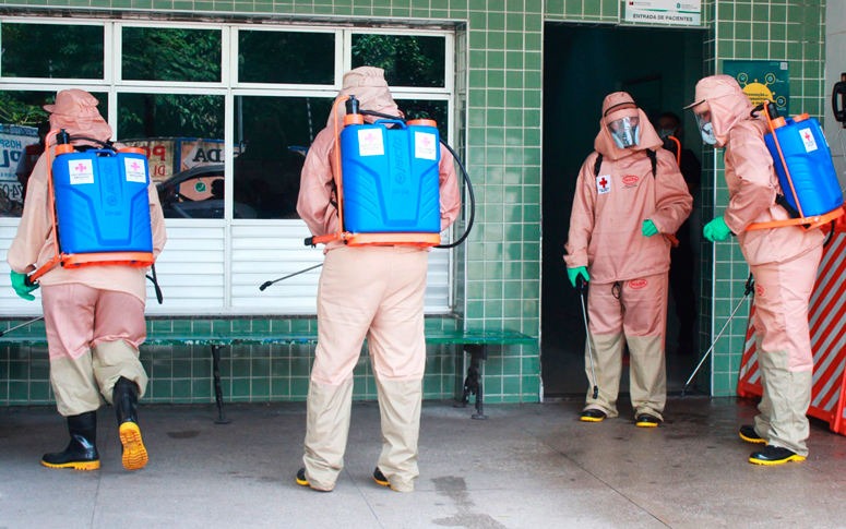 Hospital de Messejana é desinfecionado por Cruz Vermelha