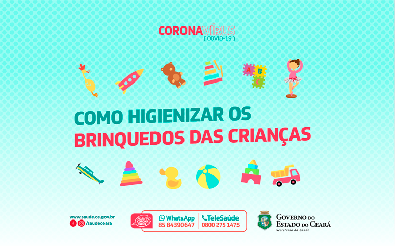 Brinquedos de crianças devem ser higienizados para evitar transmissão de vírus e bactérias