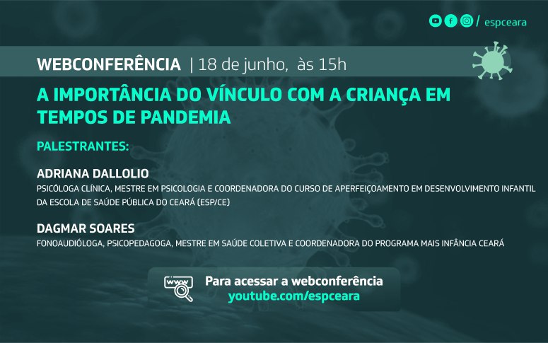 ESP/CE discute temas relacionados à pandemia em webséries  